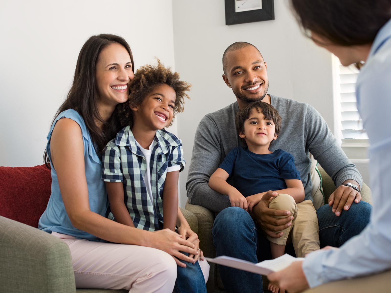 Family in counselling session - BCG Counselling Group